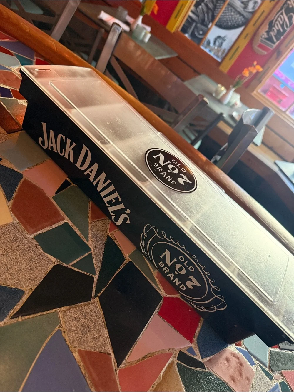 Jack Daniels Black and White 6 section garnish tray
